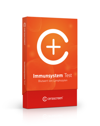 Sie sehen eine Packung cerascreen Immunsystem Test, Produktbild: 01 cerascreen Immunsystem Test, A-Nr.: 5638463 - 01