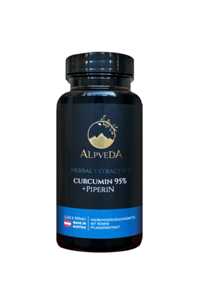 Sie sehen eine Packung Curcumin 95% + Piperin, Produktbild: 01 Curcumin 95% + Piperin, A-Nr.: 5431609 - 01