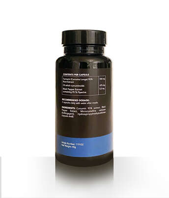 Sie sehen eine Packung Curcumin 95% + Piperin, Produktbild: 03 Curcumin 95% + Piperin, A-Nr.: 5431609 - 03