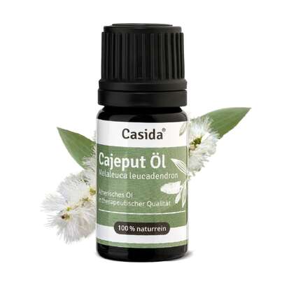Sie sehen eine Packung Cajeput Öl, Produktbild: 01 Cajeput Öl, A-Nr.: 5807641 - 01
