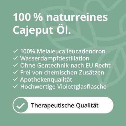 Sie sehen eine Packung Cajeput Öl, Produktbild: 02 Cajeput Öl, A-Nr.: 5807641 - 02