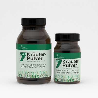 doc nature’s BIO 7 Kräuter-Pulver, Glas, A-Nr.: 5619483 - 03