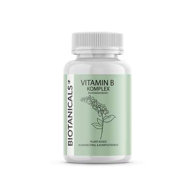 Sie sehen eine Packung Biotanicals Vitamin B Komplex Kapseln, Produktbild: 01 Biotanicals Vitamin B Komplex Kapseln, A-Nr.: 5461208 - 01