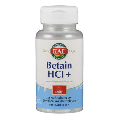 Supplementa Betain HCL+ 250mg Tabletten, A-Nr.: 5395457 - 01