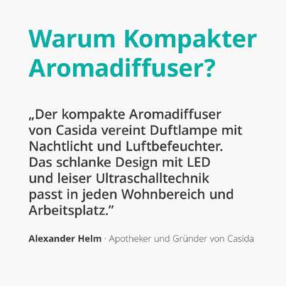 Kompakter Aromadiffuser weiß mit LED-Beleuchtung, A-Nr.: 5246272 - 03