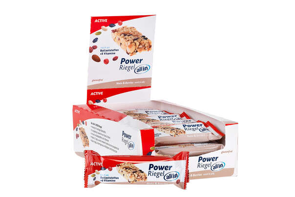 all in® ACTIVE Power Riegel Nuts &amp; Berries, sweet &amp; salty (24 x 30g), A-Nr.: 5332698 - 04