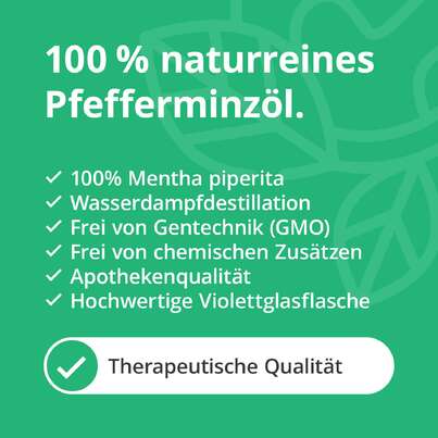 Sie sehen eine Packung Pfefferminzöl, Produktbild: 05 Pfefferminzöl, A-Nr.: 5178530 - 05