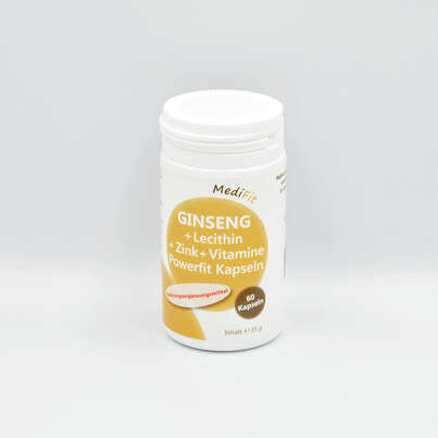 Ginseng + Lecithin + Zink + Vitamine Powerfit Kapseln, A-Nr.: 4547356 - 01