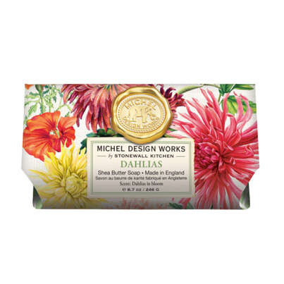 Sie sehen eine Packung Michel Design Works Badeseife Dahlias, Produktbild: 01 Michel Design Works Badeseife Dahlias, A-Nr.: 5863504 - 01