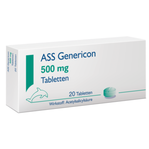 ASS Genericon® lindert Schmerzen und Fieber, A-Nr.: 1078530 - 01