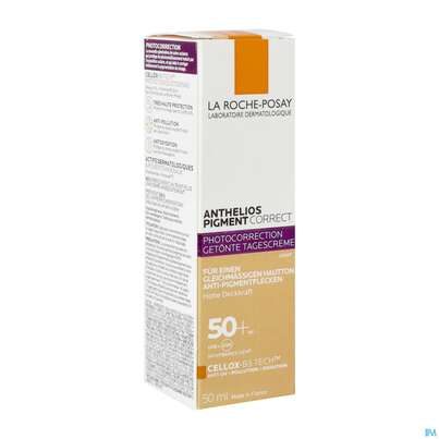 Sie sehen eine Packung Sonnenprodukte La Roche Posay Anthelios Pigment Correct Lsf50+light 50ml, Produktbild: 02 Sonnenprodukte La Roche Posay Anthelios Pigment Correct Lsf50+light 50ml, A-Nr.: 5572072 - 02