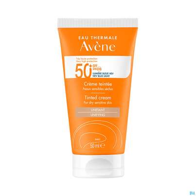 Sie sehen eine Packung Avène Getönte Sonnencreme Spf 50+ 50ml, Produktbild: 11 Avène Getönte Sonnencreme Spf 50+ 50ml, A-Nr.: 5598953 - 11