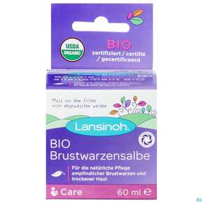 Lansinoh Brustwarzen Salbe Bio Ohne Duftstoffe/kuenstl. Zusaetze/ 60ml, A-Nr.: 5405144 - 01