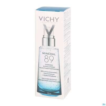 Sie sehen eine Packung Vichy Mineral 89 Feuchtigkeitspflege 75ml, Produktbild: 02 Vichy Mineral 89 Feuchtigkeitspflege 75ml, A-Nr.: 5182129 - 02