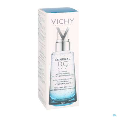 Sie sehen eine Packung Vichy Mineral 89 Feuchtigkeitspflege 75ml, Produktbild: 03 Vichy Mineral 89 Feuchtigkeitspflege 75ml, A-Nr.: 5182129 - 03