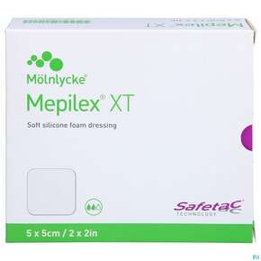 Wundverband Mepilex/xt Silikon 5x 5cm 5st, A-Nr.: 4401664 - 01