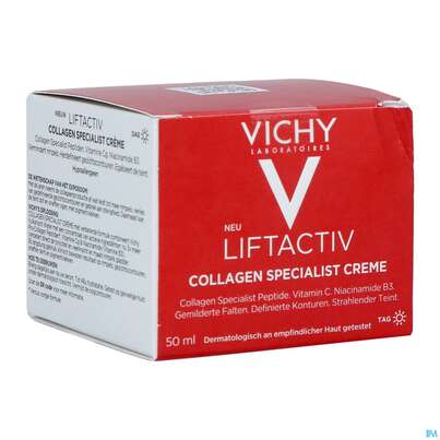 Sie sehen eine Packung Vichy Liftactiv Collagen/specialist Alle Hauttypen 50ml, Produktbild: 06 Vichy Liftactiv Collagen/specialist Alle Hauttypen 50ml, A-Nr.: 4870407 - 06