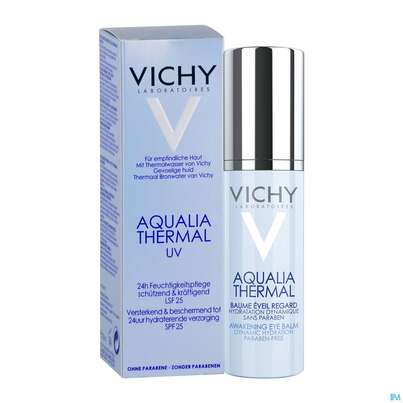 Sie sehen eine Packung Vichy Aqualia Thermal Augenbalsam 15ml, Produktbild: 04 Vichy Aqualia Thermal Augenbalsam 15ml, A-Nr.: 4324277 - 04