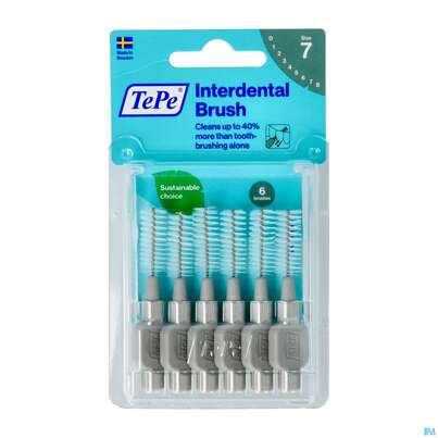 Tepe Interdentalbuersten 1,3mm Grau 6st, A-Nr.: 3698455 - 02