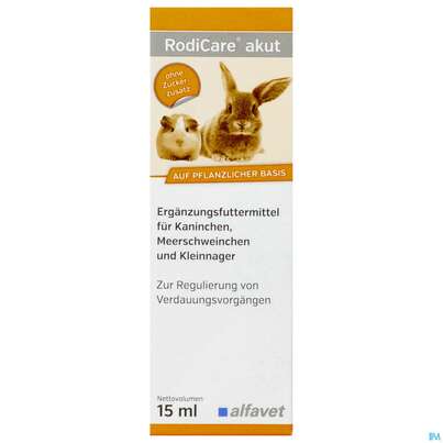 Veterinaerprodukte Rodicare F Kleinnager Akut Tropfen 15ml, A-Nr.: 3871439 - 01