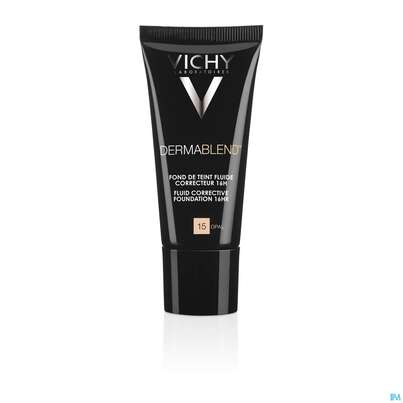 Sie sehen eine Packung Vichy Dermablend Make-up 15 Opal 30ml, Produktbild: 07 Vichy Dermablend Make-up 15 Opal 30ml, A-Nr.: 3044618 - 07