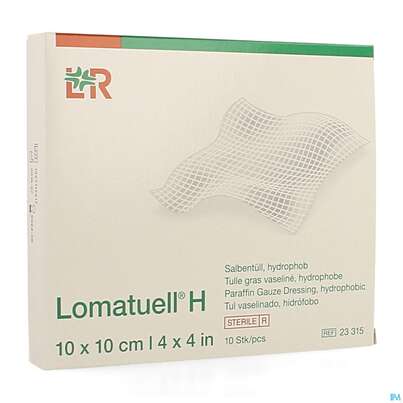 Salbenverband Lomatuell-h 10x 10cm 10st, A-Nr.: 1002886 - 02