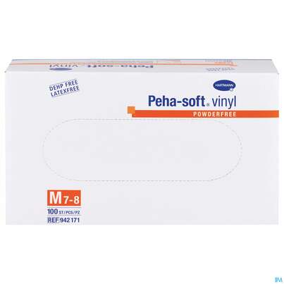 Untersuchungshandschuhe Peha/soft/puderfrei Vinyl Unsteril Mittel M 94217 100st, A-Nr.: 2369229 - 01