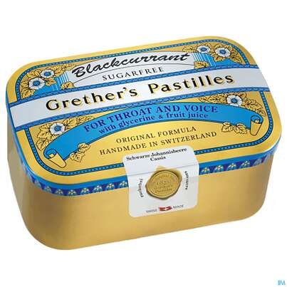 Grether's Pastilles Blackcurrant Zuckerfrei 440g, A-Nr.: 1747215 - 01