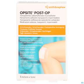 Wundverband Opsite Post-op 5x 6,5cm 5st, A-Nr.: 1713475 - 01