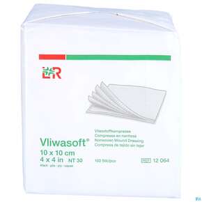 Vlieskompressen Vliwasoft 4fach/unsteril Lose 10x 10cm 100st, A-Nr.: 1017014 - 01