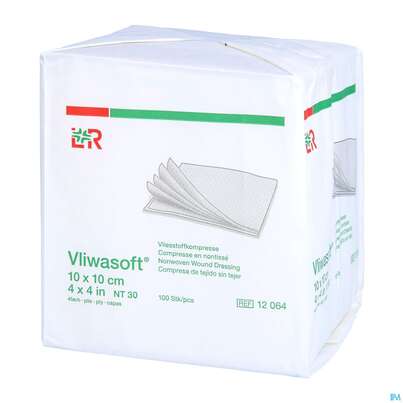 Vlieskompressen Vliwasoft 4fach/unsteril Lose 10x 10cm 100st, A-Nr.: 1017014 - 02