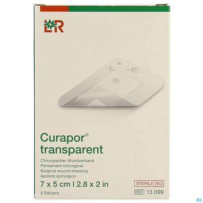 Wundverband Curapor Steril Transparent 5x 7cm 5st, A-Nr.: 2850205 - 01