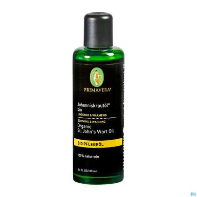 Sie sehen eine Packung Primavera Bio-pflegeoel Johanniskraut 100ml, Produktbild: 03 Primavera Bio-pflegeoel Johanniskraut 100ml, A-Nr.: 2859761 - 03
