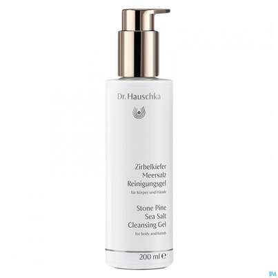 Sie sehen eine Packung Dr. Hauschka Zirbelkiefer Meersalz Reinigungsgel 200ml, Produktbild: 02 Dr. Hauschka Zirbelkiefer Meersalz Reinigungsgel 200ml, A-Nr.: 5175448 - 02