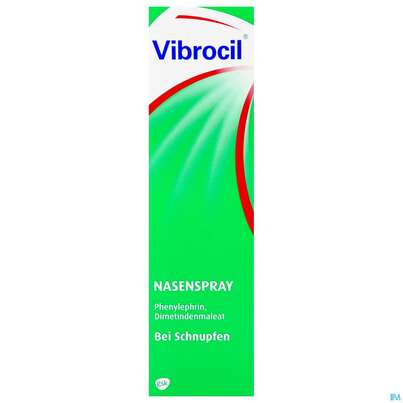 Sie sehen eine Packung Vibrocil Nasenspray 20ml, Produktbild: 02 Vibrocil Nasenspray 20ml, A-Nr.: 1251129 - 02