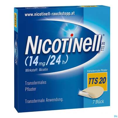 Nicotinell Transdermale Pflaster Tts 20 (14mg/24h) 7st, A-Nr.: 1254524 - 03