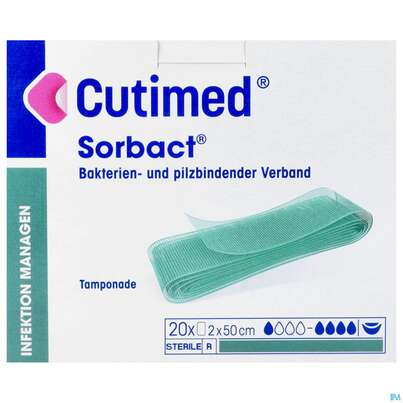 Tamponaden Cutimed/sorbact 2x 50cm Nr 72 20st, A-Nr.: 2996073 - 01