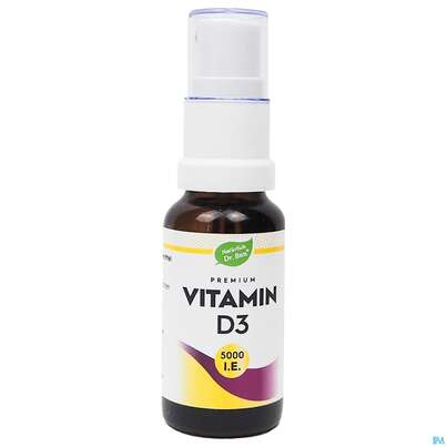Sie sehen eine Packung Vitamin D3 Algen Liquid 5000ie Dr Bun 20ml, Produktbild: 01 Vitamin D3 Algen Liquid 5000ie Dr Bun 20ml, A-Nr.: 5623504 - 01