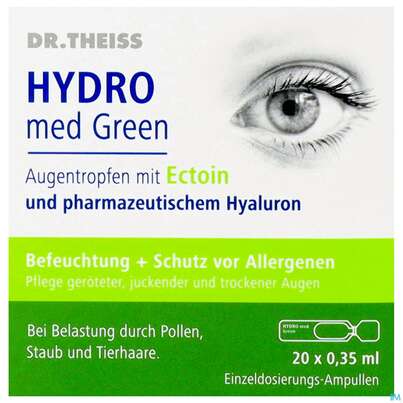 Augentropfen Dr.theiss Hydro Med Green +ectoin/0,35ml 20st, A-Nr.: 5733701 - 01