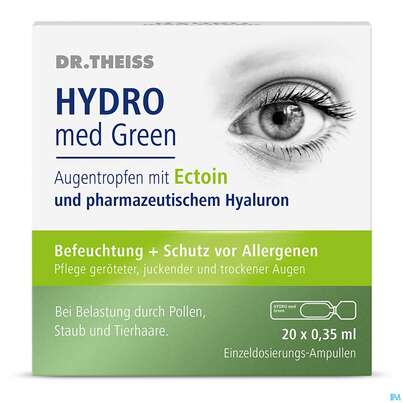 Augentropfen Dr.theiss Hydro Med Green +ectoin/0,35ml 20st, A-Nr.: 5733701 - 03