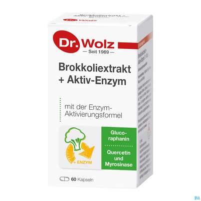 Sie sehen eine Packung Dr.wolz Brokkoliextrakt Kapseln +aktiv-enzym 60563 60st, Produktbild: 04 Dr.wolz Brokkoliextrakt Kapseln +aktiv-enzym 60563 60st, A-Nr.: 5133705 - 04