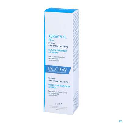 Sie sehen eine Packung Ducray Keracnyl Pp+ Creme Gegen Hautunreinheiten 30ml, Produktbild: 04 Ducray Keracnyl Pp+ Creme Gegen Hautunreinheiten 30ml, A-Nr.: 5564397 - 04