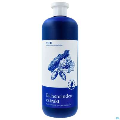Sie sehen eine Packung Helfe Eichenrindenextrakt Med 1l, Produktbild: 01 Helfe Eichenrindenextrakt Med 1l, A-Nr.: 0184224 - 01