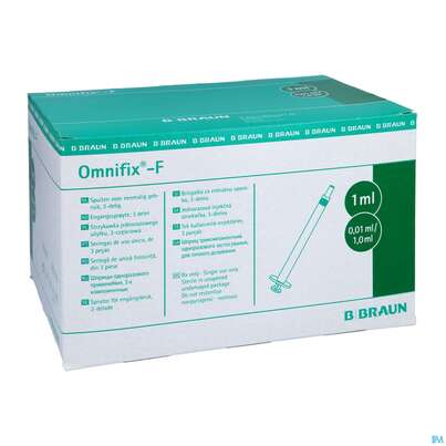 Injektionsspritzen U.zubeh. Tuberkulin Einmal-spr Omnifix 1ml 3-teilig 100st, A-Nr.: 3048579 - 05