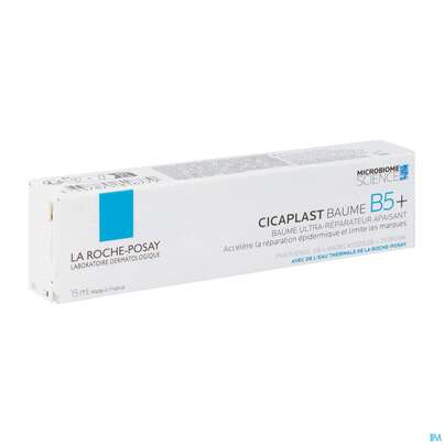 Sie sehen eine Packung La Roche Posay Cicaplast Baume B5+ Creme 15ml, Produktbild: 04 La Roche Posay Cicaplast Baume B5+ Creme 15ml, A-Nr.: 5696087 - 04