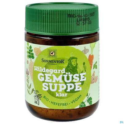 Sie sehen eine Packung Sonnentor Gemuesesuppe Klar Hildegard Glas 01420 120g, Produktbild: 04 Sonnentor Gemuesesuppe Klar Hildegard Glas 01420 120g, A-Nr.: 4389644 - 04