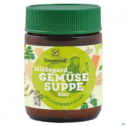 Sie sehen eine Packung Sonnentor Gemuesesuppe Klar Hildegard Glas 01420 120g, Produktbild: 02 Sonnentor Gemuesesuppe Klar Hildegard Glas 01420 120g, A-Nr.: 4389644 - 02