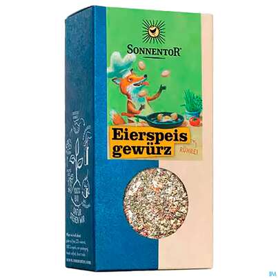 Sie sehen eine Packung Sonnentor Gewuerzzubereitung Bio Eierspeis 00692 70g, Produktbild: 06 Sonnentor Gewuerzzubereitung Bio Eierspeis 00692 70g, A-Nr.: 5380823 - 06