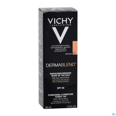 Vichy Dermablend/fluid Make-up 55 Bronze 30ml, A-Nr.: 3044653 - 09