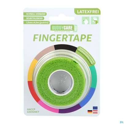 Tape Buddycare Med Finger Latexfrei Flexibel Kohaesiv. 2,5cmx 4,5m Grassgruen 1st, A-Nr.: 4781164 - 03